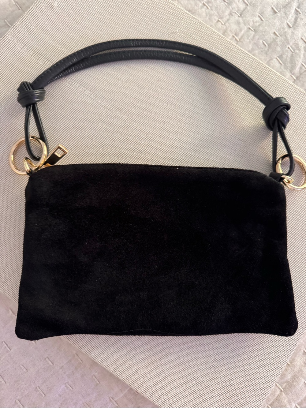 NEW Small genuine suede leather purse